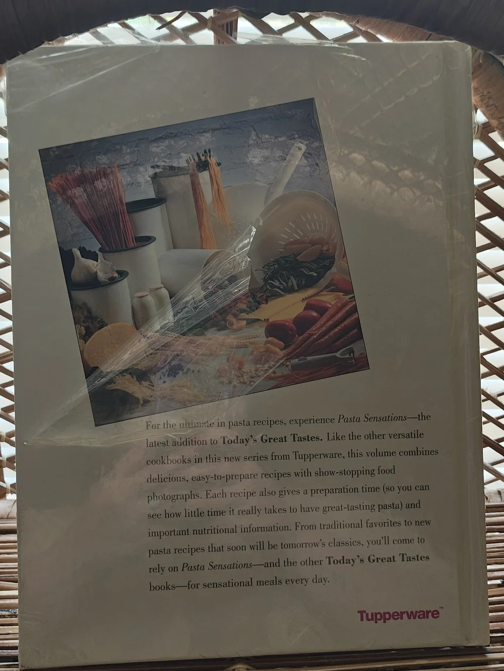 Tupperware Pasta Sensations Cookbook - Hardcover 1994